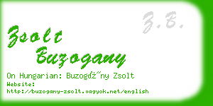 zsolt buzogany business card